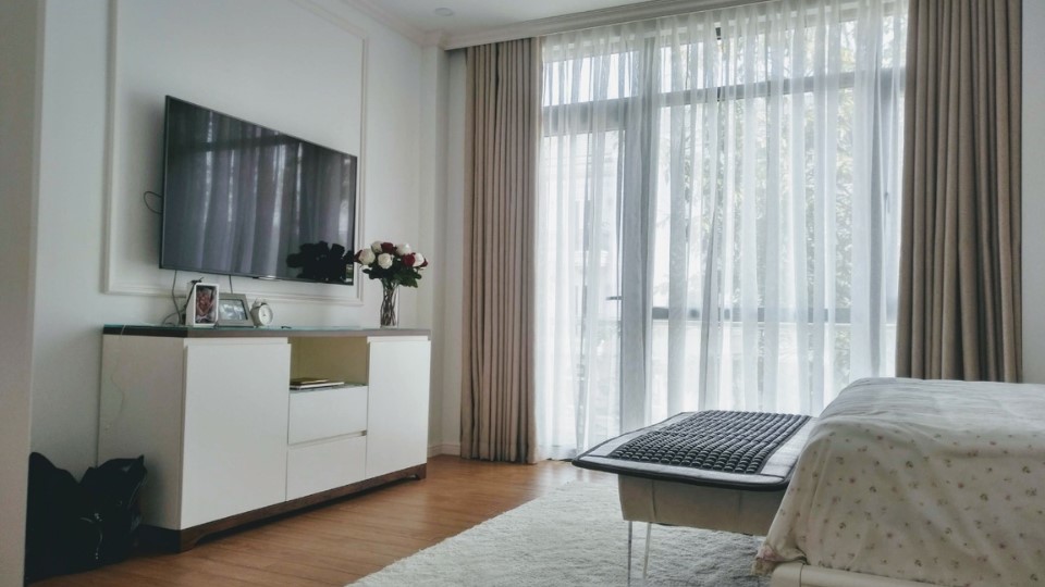 Rèm vải cao cấp Hàn Quốc tạo sự thoải mái cho không gian ngủ